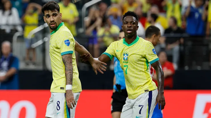 Lucas Paquetá destaca sintonia com Vini Jr na Seleção Brasileira - Foto: Kevork Djansezian/Getty Images