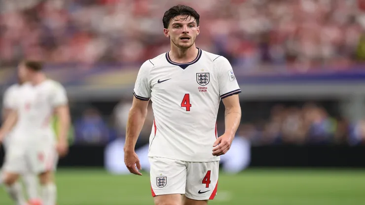 Declan Rice em Inglaterra x Croácia na Copa do Mundo - Michael Steele/Getty Images