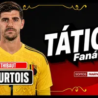 Courtois e seus dois metros são o escudo da Bélgica