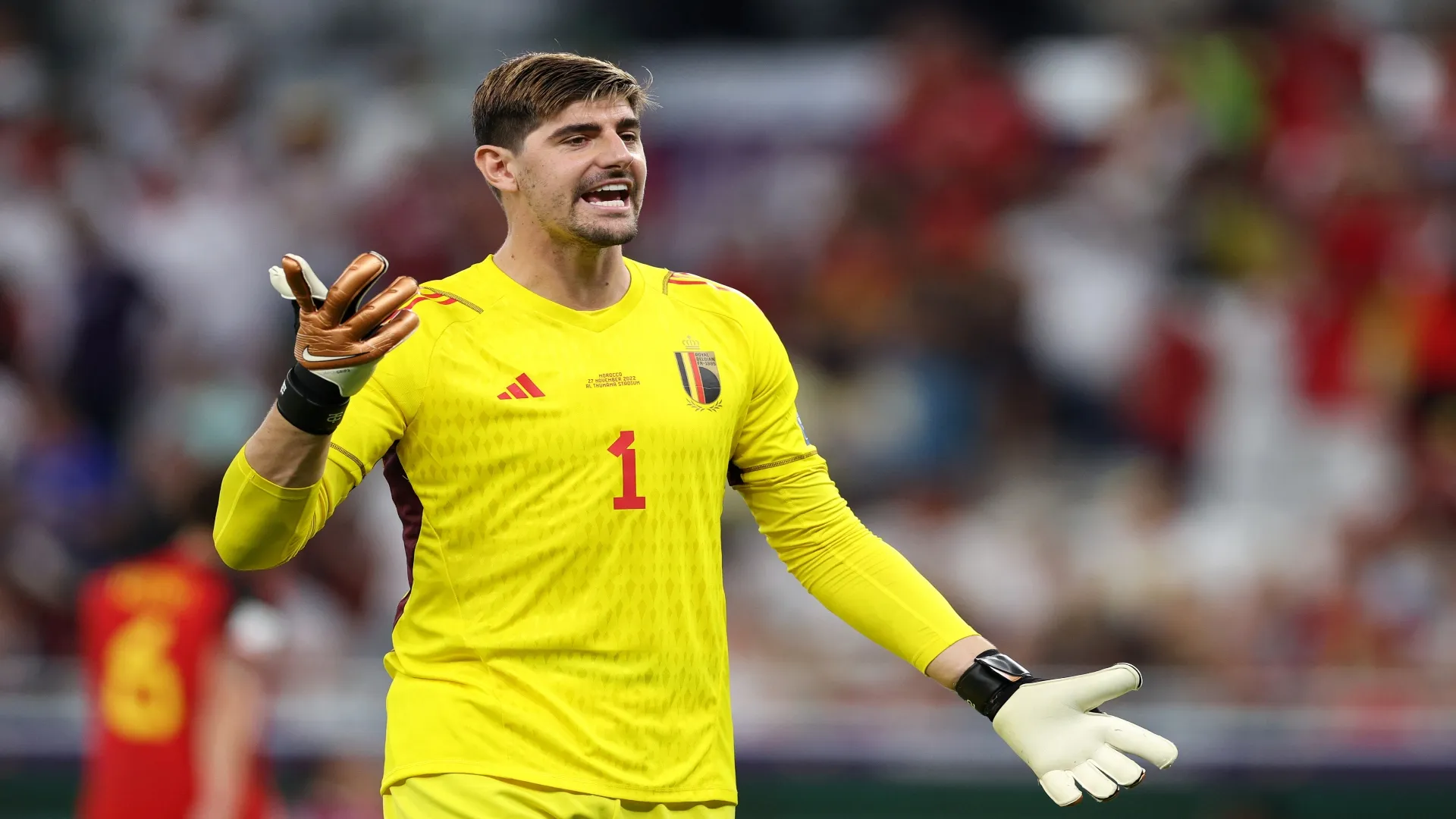 Courtois na Copa de 2022 – Elsa/Getty Images
