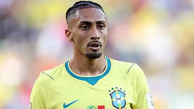 Raphinha, em campo