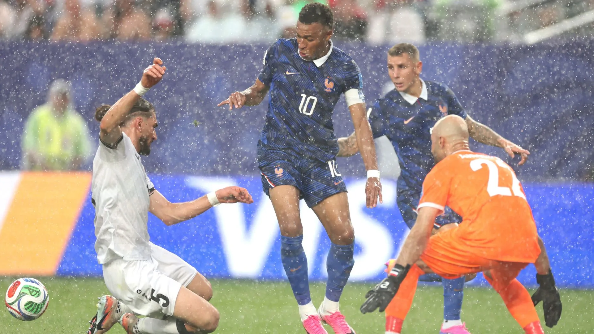 França x Iraque foi paralisado (foto: Kevin C. Cox/Getty Images)