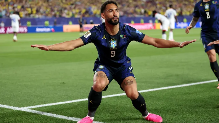 Matheus Cunha comemora gol do Brasil na Copa (Dan Mullan/Getty Images)