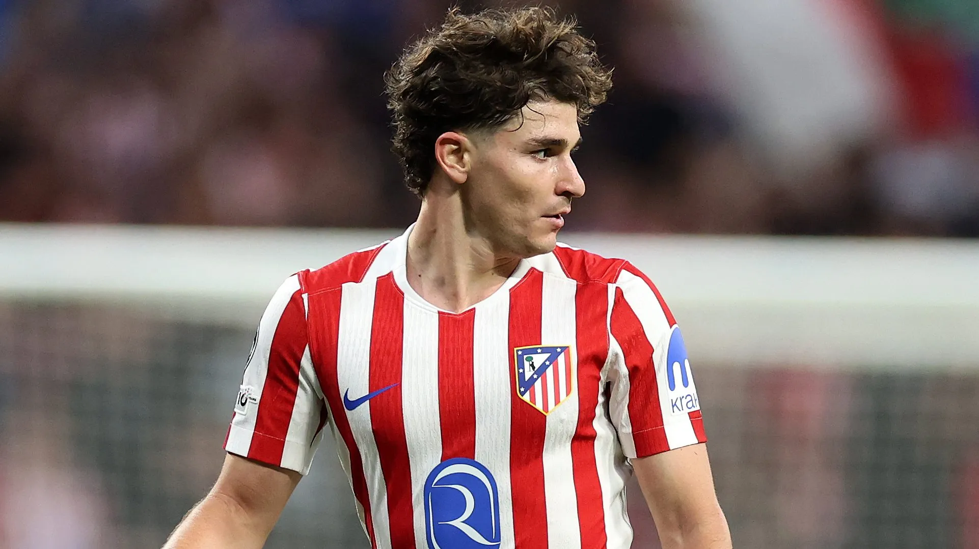 Julian Álvarez em jogo do Atlético pela La Liga