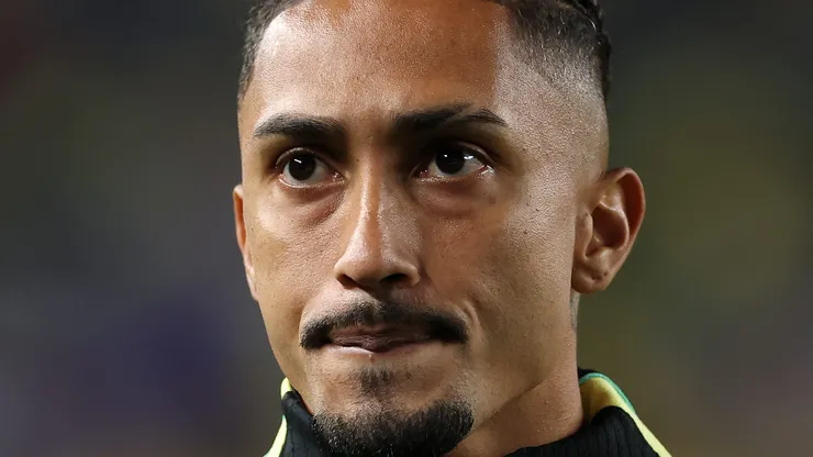 Raphinha pela Seleção Brasileira. (Photo by Darrian Traynor/Getty Images)