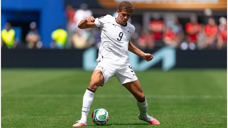 Hamza Abdelkarim teve a compra definitiva exercida pelo Barcelona. Foto: Fran Santiago/Getty Images