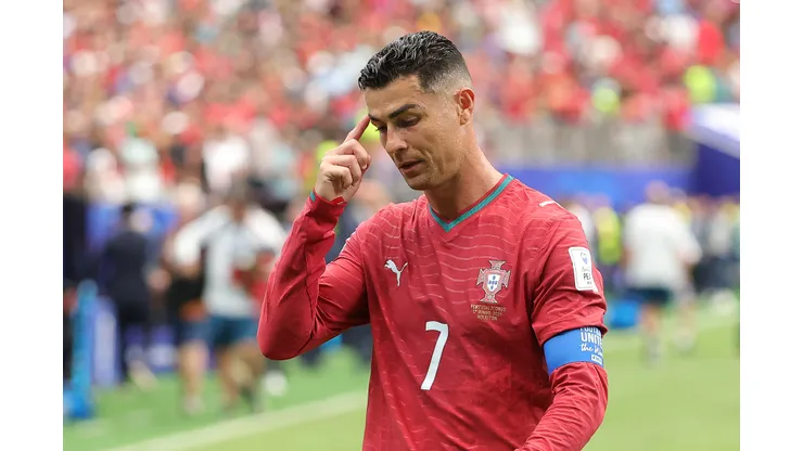 Cristiano Ronaldo em jogo de Portugal. Foto: Alex Slitz/Getty Images