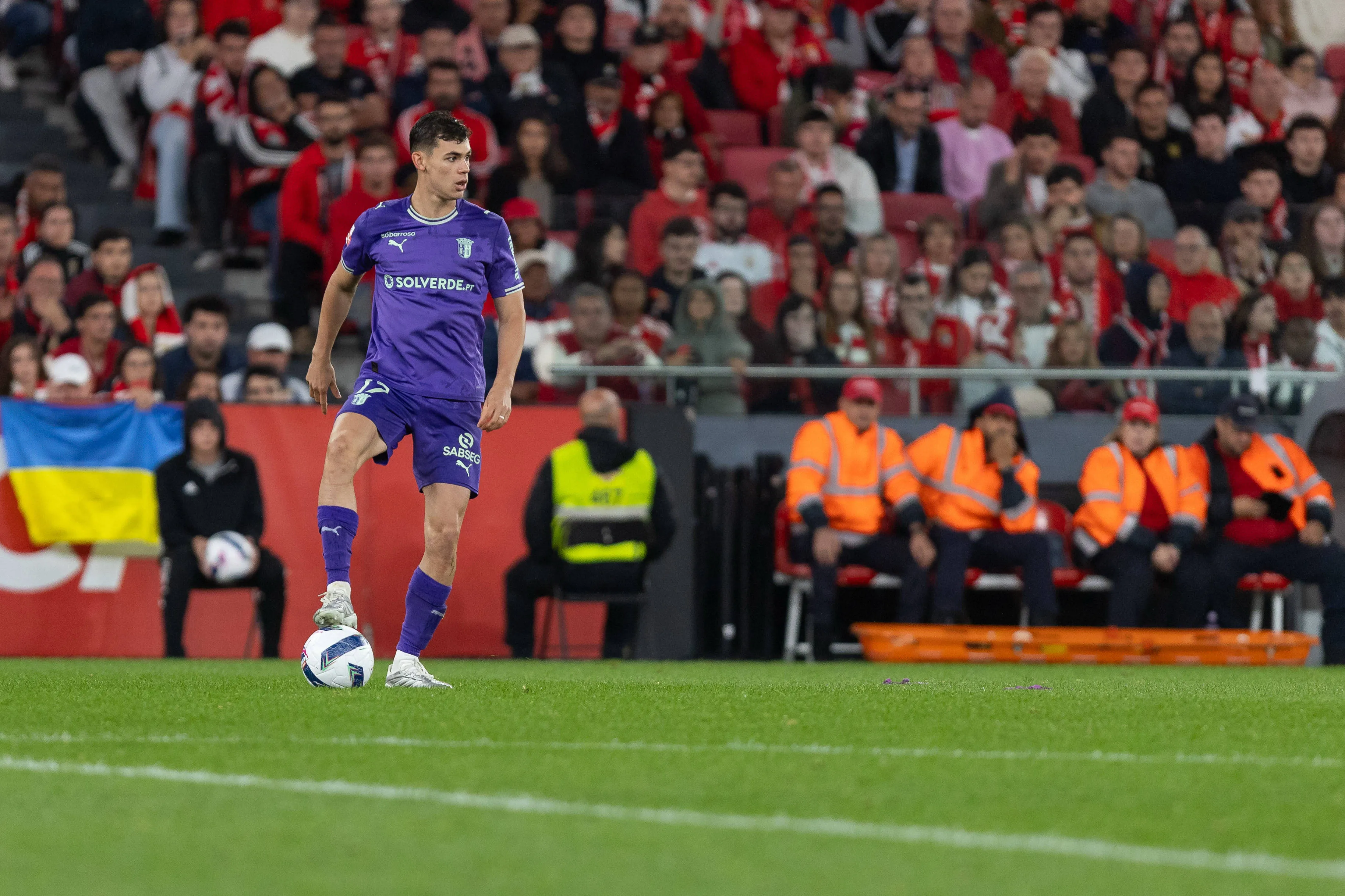 Gabriel Moscardo em campo pelo Braga. Foto: IMAGO / ZUMA Press Wire