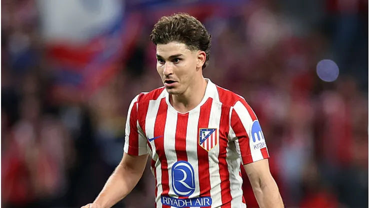 Julián Álvarez irrita o Atlético de Madrid. Dan Mullan/Getty Images.