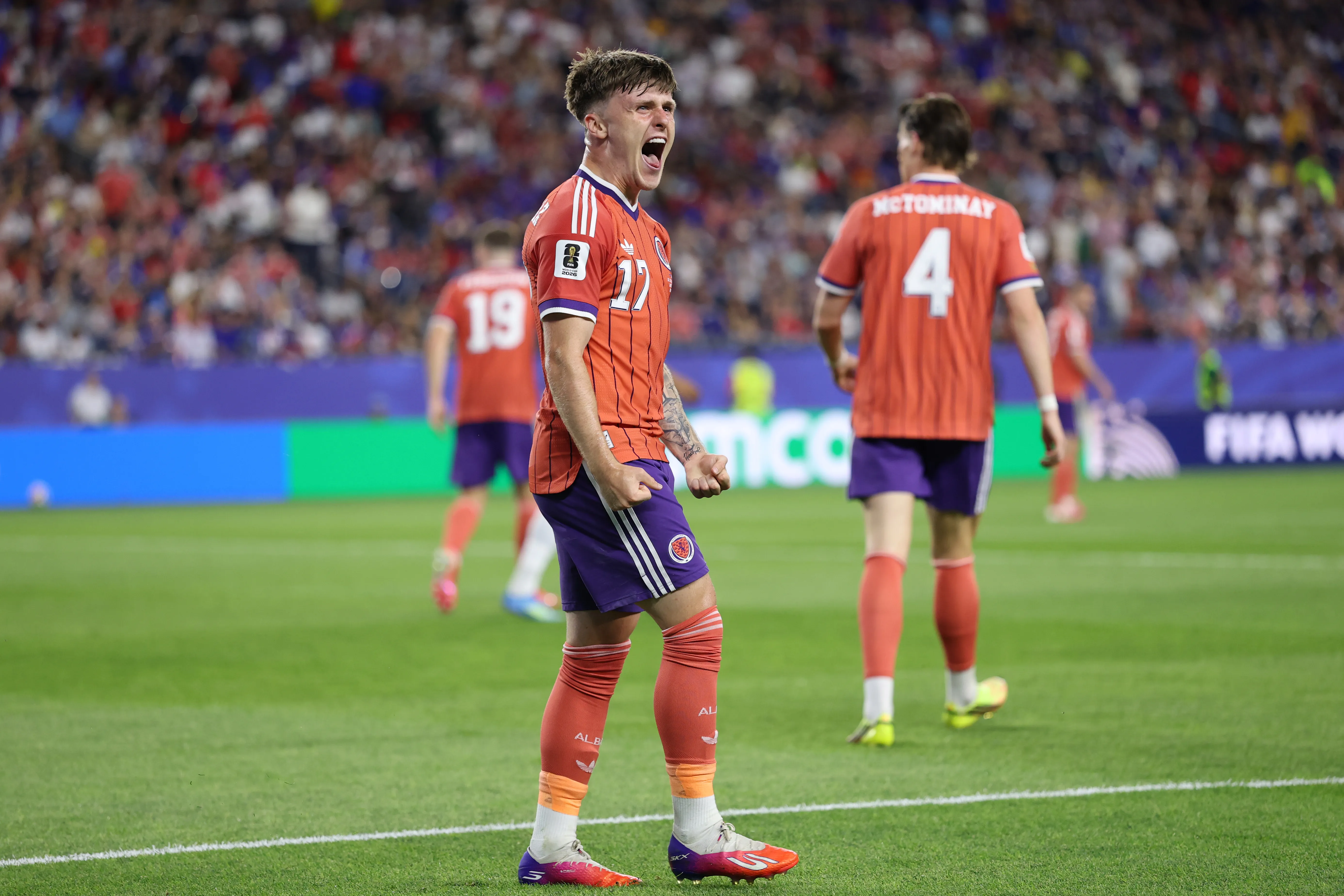 Ben Gannon-Doak em campo pela Escócia (Foto: Justin Setterfield/Getty Images)
