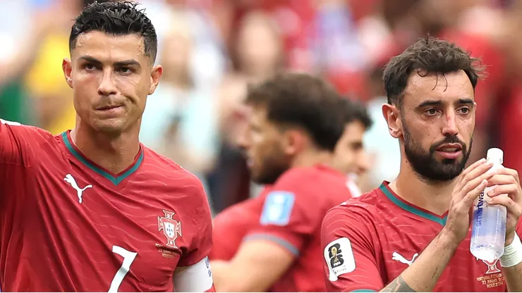 Bruno Fernandes prega sacrifício de Portugal por Cristiano Ronaldo na Copa do Mundo. (Foto: Michael Steele/Getty Images)