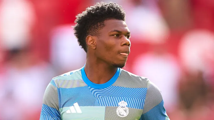 Tchouameni pode deixar o Real Madrid. (Photo by Fran Santiago/Getty Images)