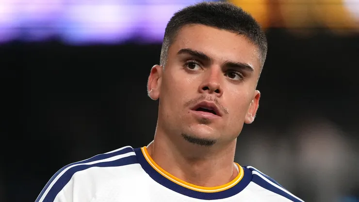 Gabriel Pec em campo pelo LA Galaxy. Foto: Jason Mowry/Getty Images