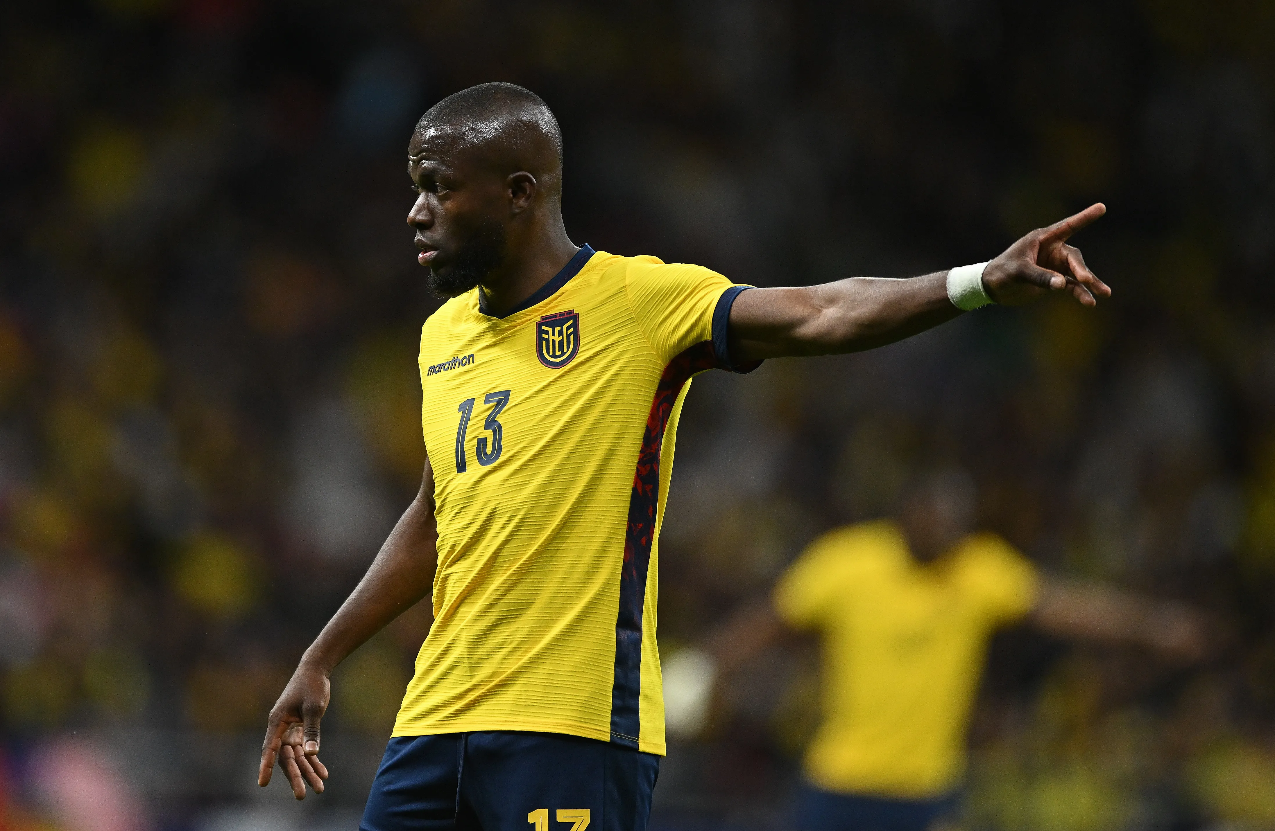 Enner Valencia em campo pelo Equador (Foto: Denis Doyle/Getty Images)