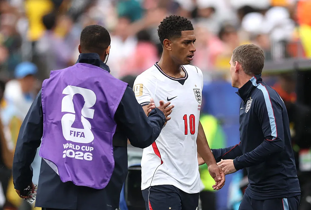 Jude Bellingham foi substituído contra Gana, mas disse que está bem (Foto: Richard Pelham/Getty Images)