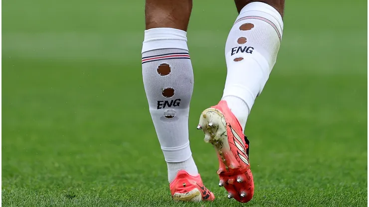 Jogadores exibem meiões com cortes durante partidas da Copa do Mundo. Foto: Buda Mendes/Getty Images