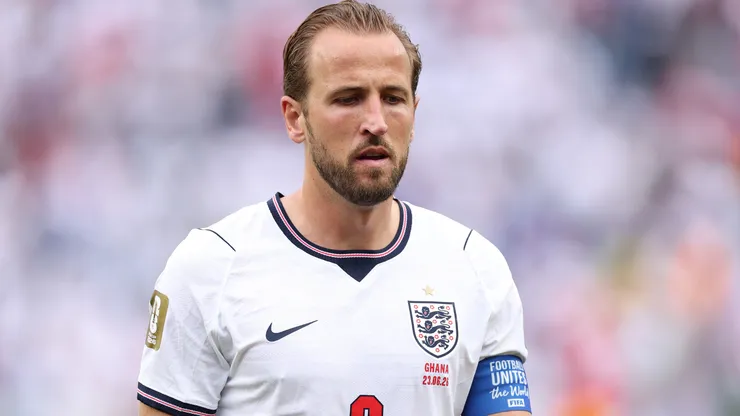 Harry Kane em campo pela Inglaterra. Foto: Justin Setterfield/Getty Images