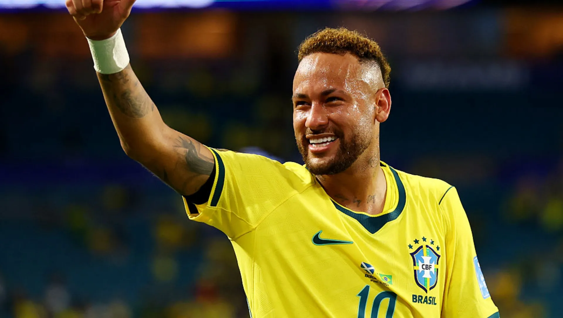 Neymar em ação pela Seleção Brasileira