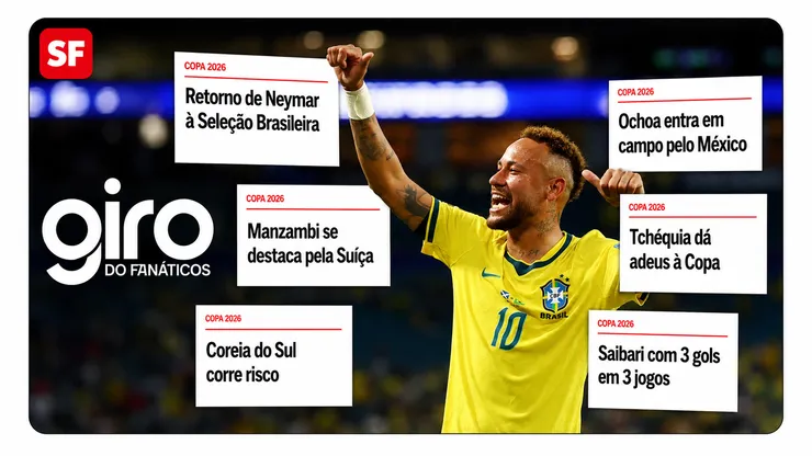 Giro da Copa: Resumo do dia Neymar no Brasil, África do Sul e mais. Foto: Robert Cianflone/Getty Images | Imagem feita com auxílio da IA - ChatGPT/Gemini.
