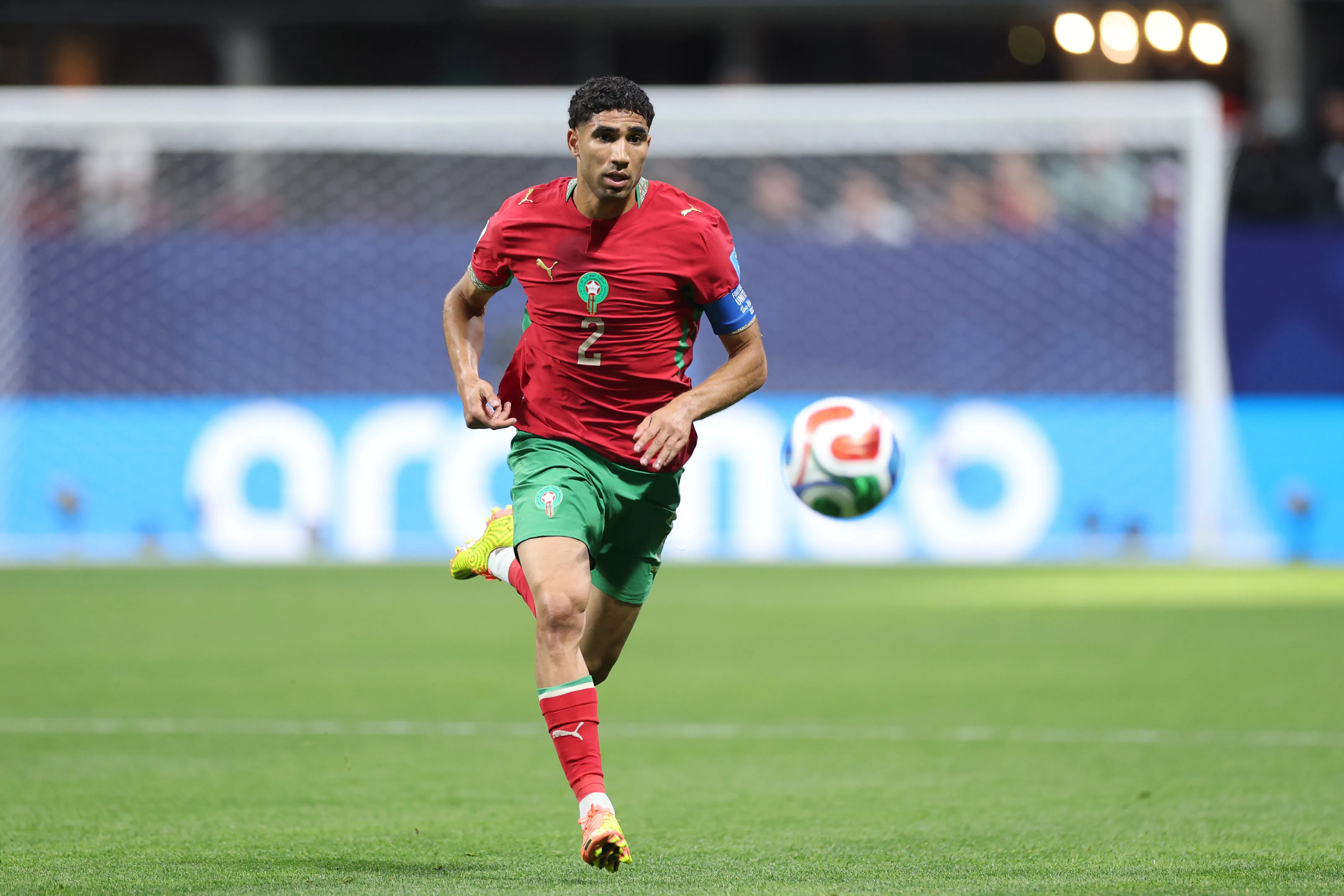 Hakimi na partida contra o Haiti (Foto: Kevin C. Cox/Getty Images)