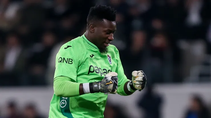 André Onana pelo Trabzonspor. (Foto: Ahmad Mora/Getty Images)