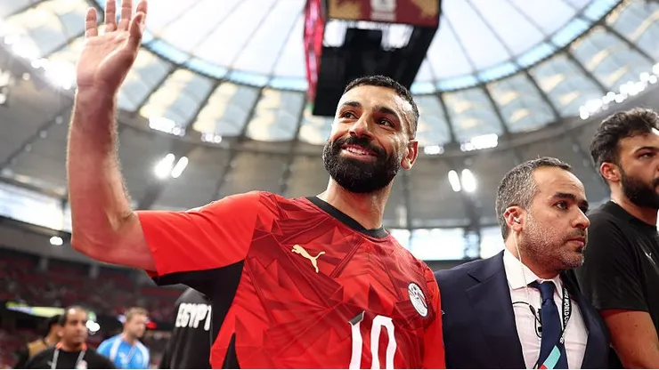 Salah pela seleção do Egito. Foto: Fran Santiago/Getty Images