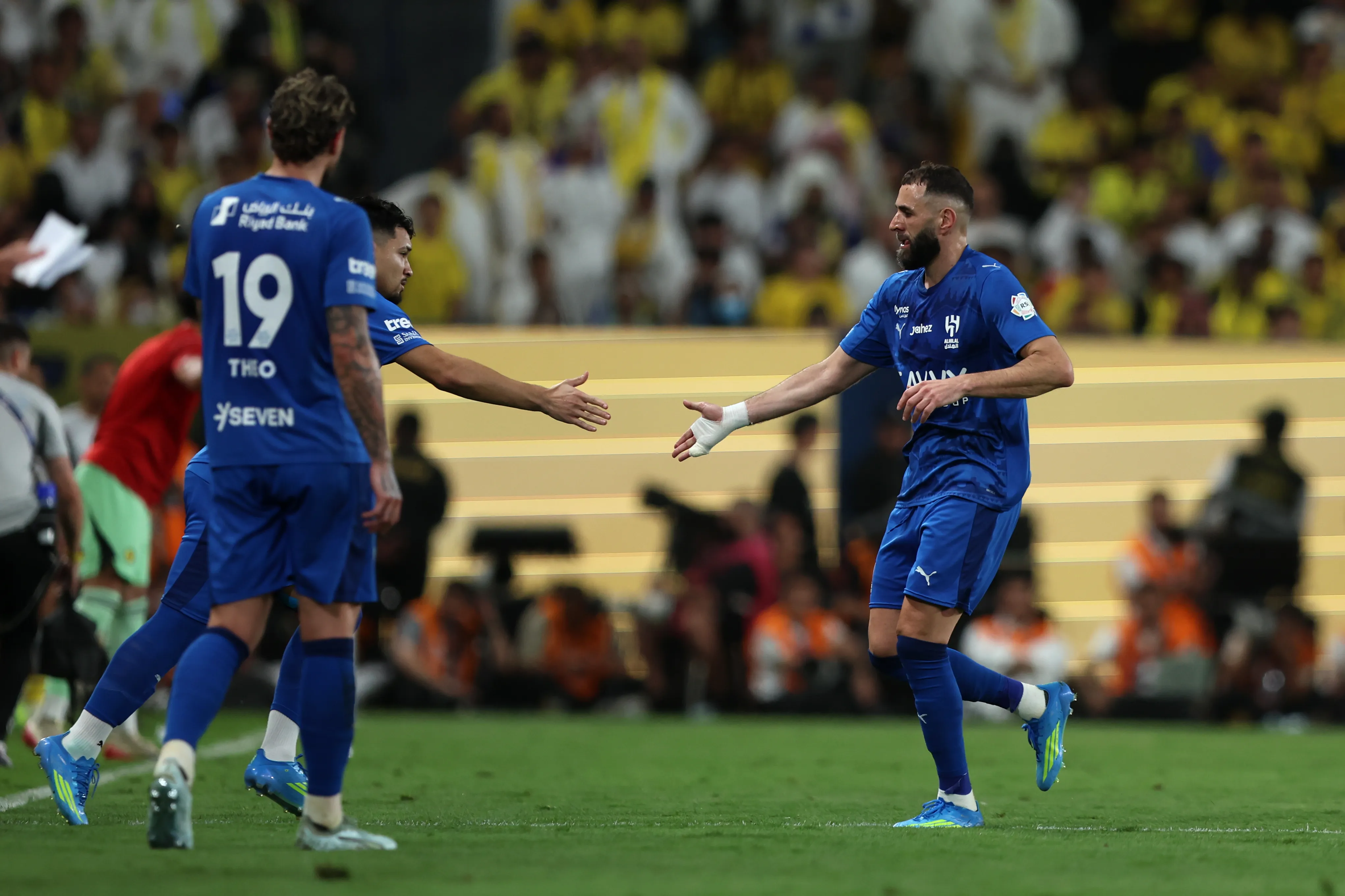 Marcos Leonardo e Benzema podem deixar o Al-Hilal. Foto: Yasser Bakhsh/Getty Images