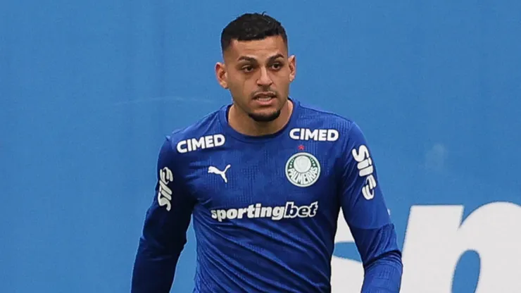 O goleiro Kaique em treino do Palmeiras (Foto: Cesar Greco/Palmeiras/by Canon)