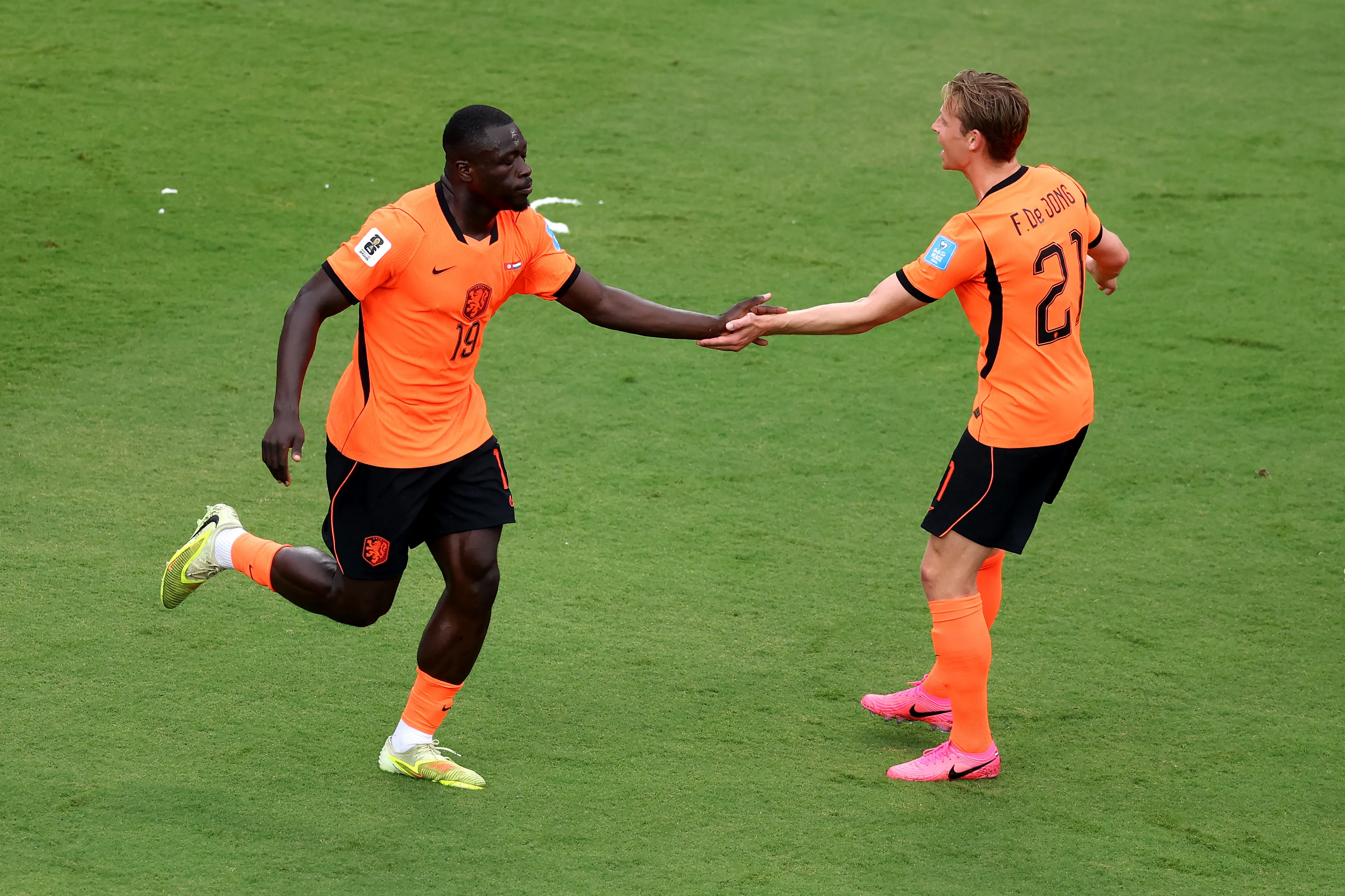 Brian Brobbey durante Tunísia x Holanda. (Foto: Richard Pelham/Getty Images)