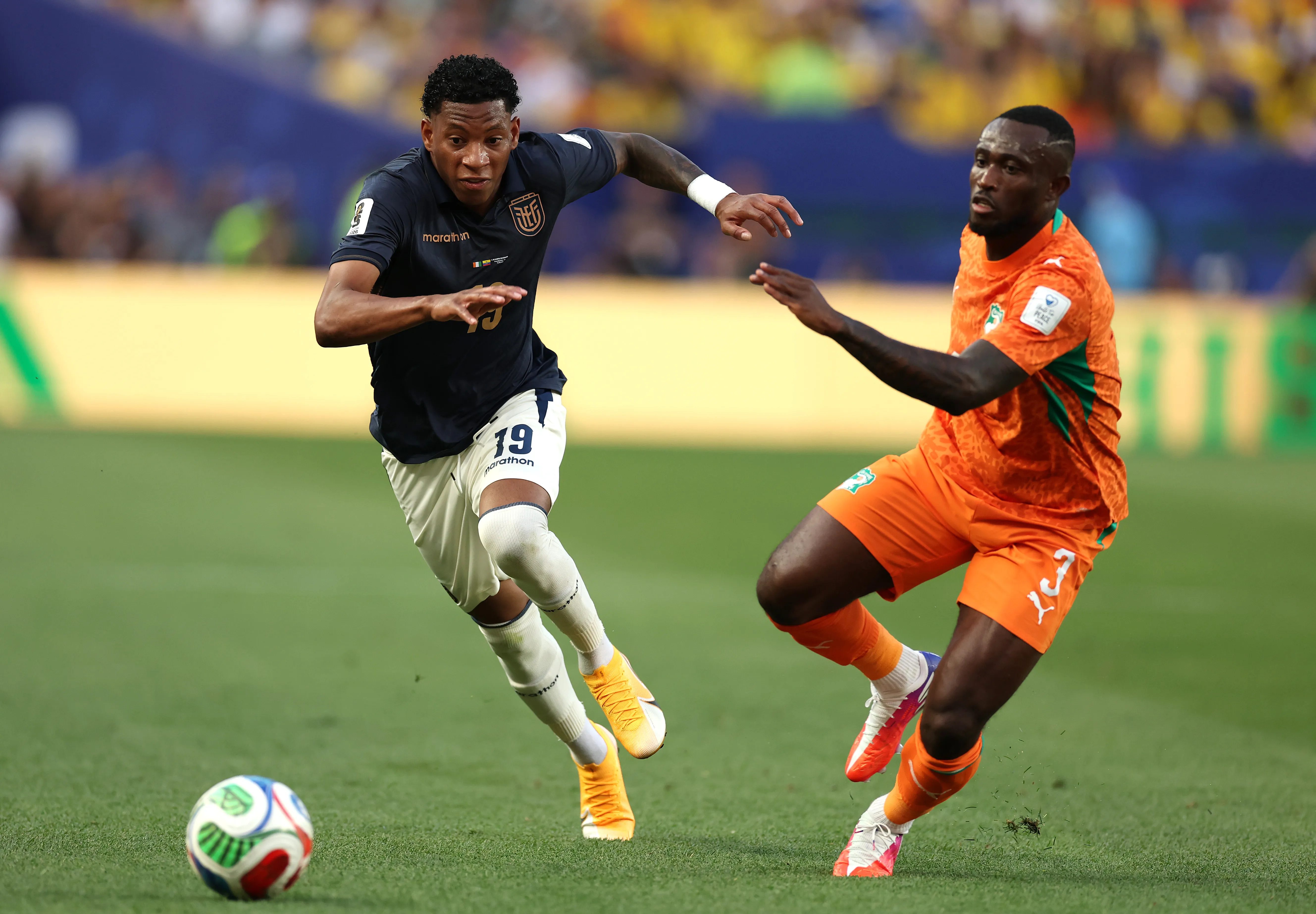 Plata em ação pelo Equador. Foto: Al Bello/Getty Images