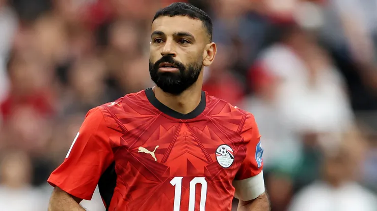 Salah em campo com as cores do Egito. Foto: Emilee Chinn/Getty Images