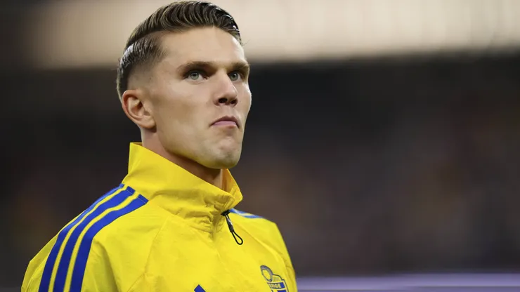 Viktor Gyökeres pela seleção sueca. Foto: IMAGO / NurPhoto