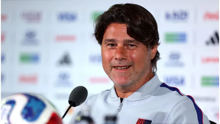 O técnico Mauricio Pochettino, dos Estados Unidos, durante entrevista coletiva. Foto: Jamie Squire/Getty Images