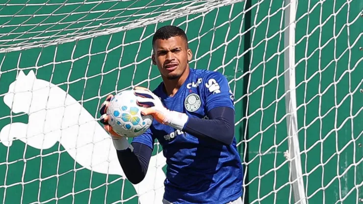 O goleiro Aranha em treino do Palmeiras (Cesar Greco/Palmeiras/by Canon)