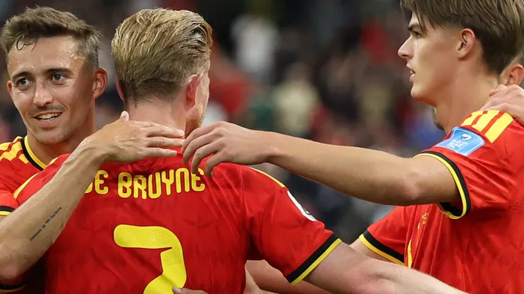Bélgica goleia a Nova Zelândia por 5 a 1 e avança na Copa do Mundo. (Foto: Emilee Chinn/Getty Images)