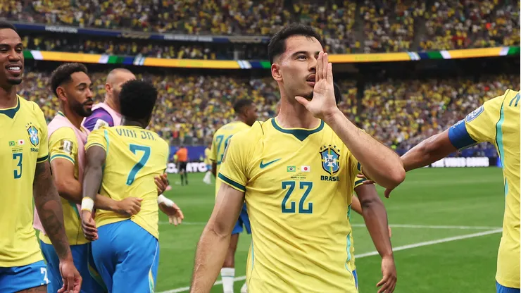 Gabriel Martinelli salva o Brasil nos minutos finais. Foto: Lars Baron/Getty Images