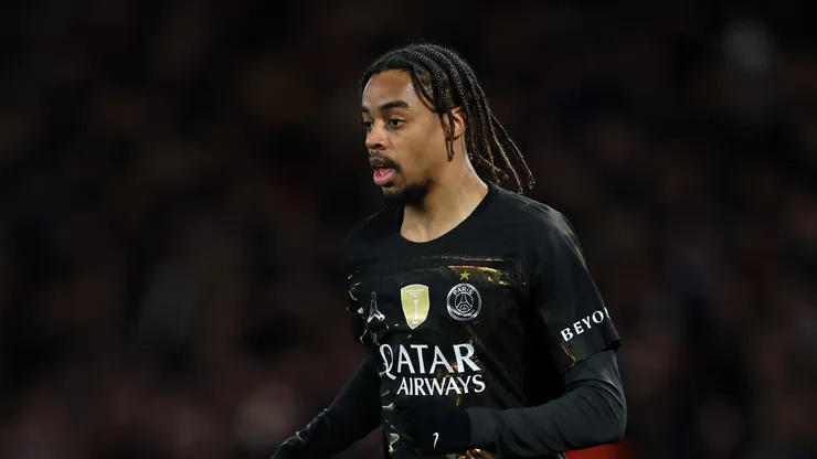 Bradley Barcola no PSG (Justin Setterfield/Getty Images)