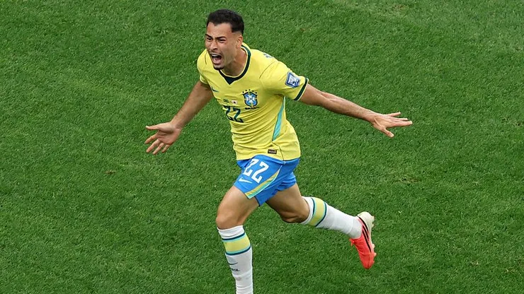 Martinelli pela Seleção Brasileira. Foto: Molly Darlington/Getty Images