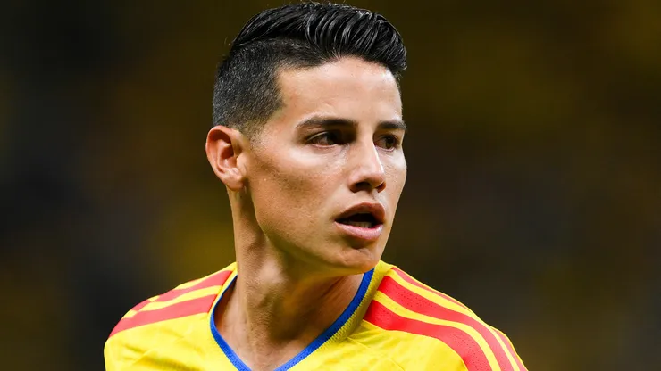 James Rodríguez em campo pela Colômbia. Foto: David Ramos/Getty Images