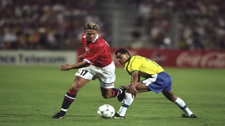 Noruega e Brasil na Copa do Mundo de 1998 - Mandatory Credit: Stu Forster /Allsport - Getty Images