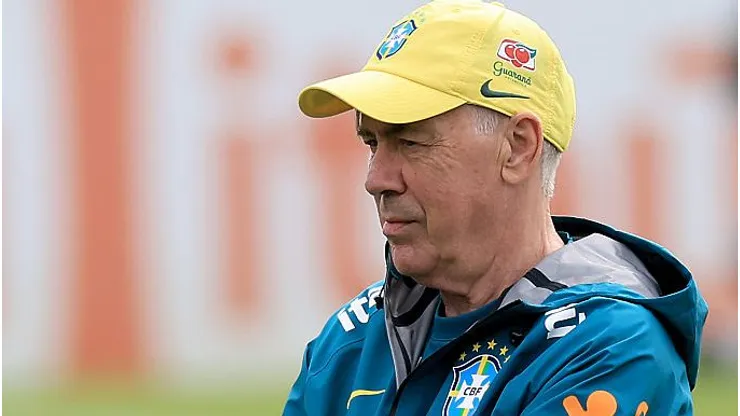 Ancelotti, técnico da Seleção Brasileira. Foto: Buda Mendes/Getty Images