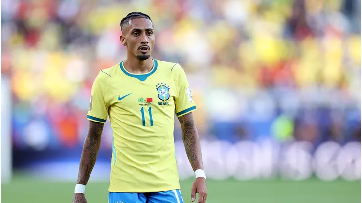 Raphinha é dúvida para Brasil x Noruega. Dan Mullan/Getty Images.