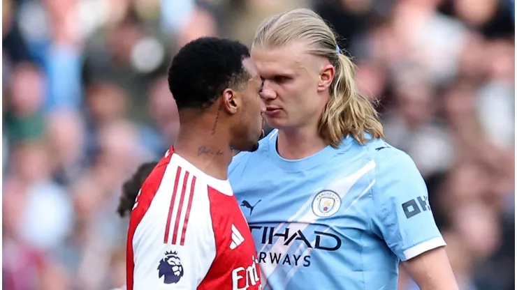 Gabriel Magalhães e Haaland voltam a duelar agora valendo vaga na Copa. Foto: Michael Regan/Getty Images