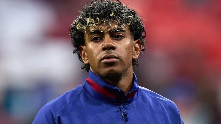 Lamine Yamal, atacante do Barcelona. Foto: Angel Martinez/Getty Images