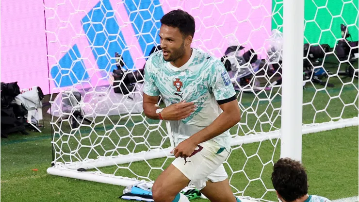 Gonçalo Ramos após marcar por Portugal (Photo by Mattia Ozbot/Getty Images)