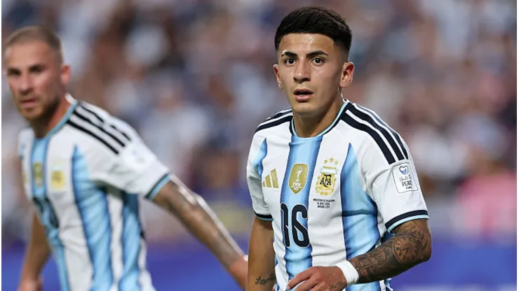 Thiago Almada fica perto de reforçar o River Plate. Michael Steele/Getty Images.