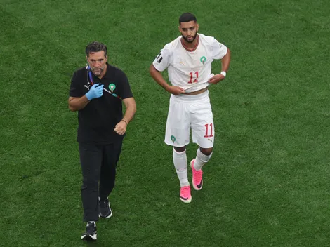 Saibari deixa o campo lesionado em Canadá x Marrocos