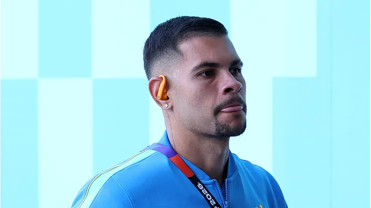 Bruno Guimarães em pré-jogo da Seleção Brasileira na Copa (Photo by Kevin C. Cox/Getty Images)