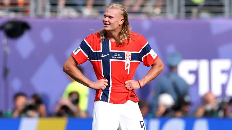 Erling Haaland após Brasil x Noruega. (Photo by Buda Mendes/Getty Images)