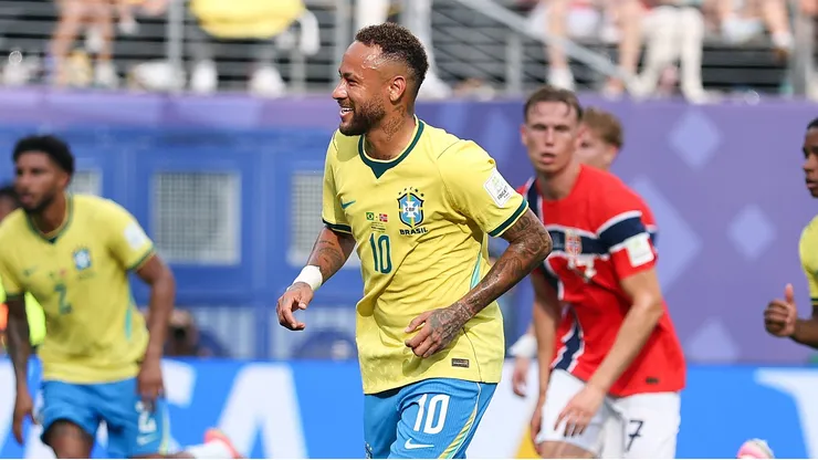 Neymar durante Brasil x Noruega. (Photo by Buda Mendes/Getty Images)